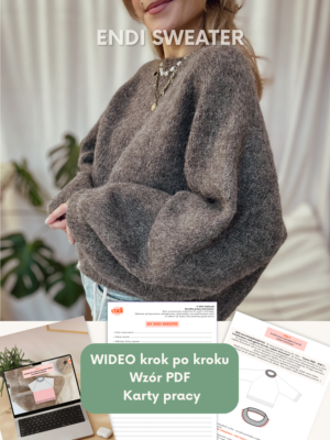 ENDI SWEATER - VIDEO krok po kroku + wzór  PDF [PL]