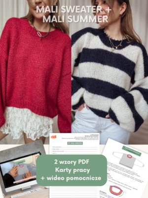 MALI SWEATER + MALI SUMMER - 2 wzory  PDF [PL]