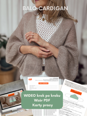 BALO CARDIGAN - VIDEO krok po kroku + Wzór PDF [PL]